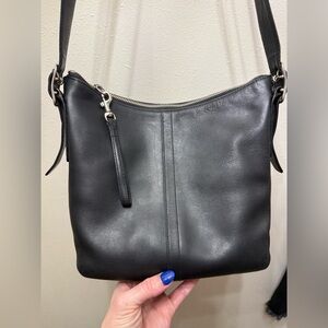 Vintage Coach Legacy Black Leather Shoulder Bag